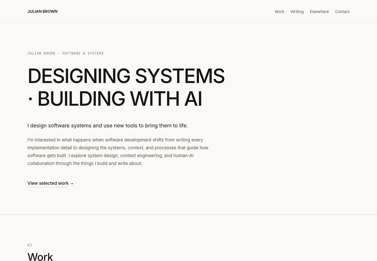 The first homepage, captured at 1440px desktop width